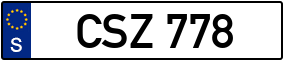 Trailer License Plate